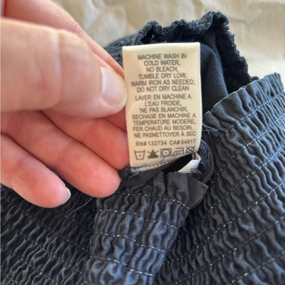 Bella Dahl Navy Wide Leg Pants - Picture 4 of 4